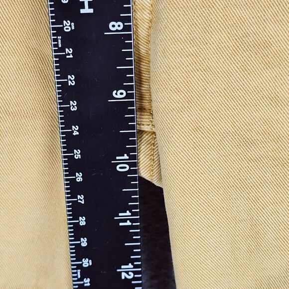 PAIGE Jeans Women’s 26 Yellow Colette Crop Flare Classic Ankle Pant - Picture 5 of 11